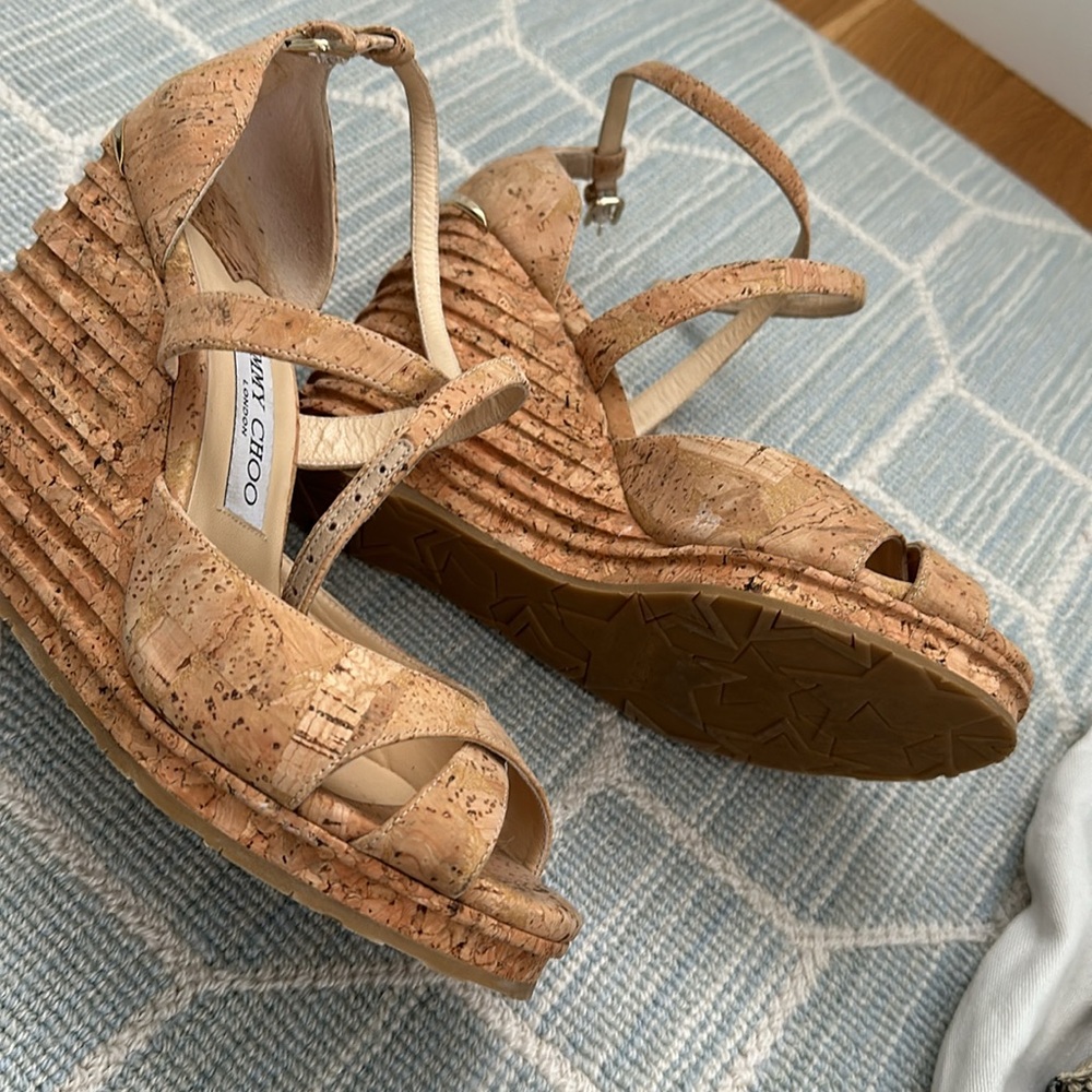 Jimmy Choo eapadrille sandal like new - Picture 3 of 4